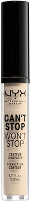 Nyx Professional Makeup Can't Stop Won't Stop Contour Lichid Corector 1.5 Corect 3.5ml