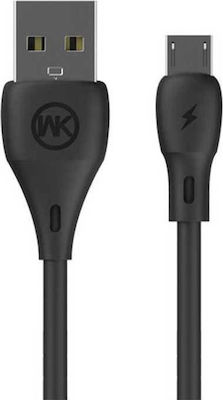 WK WDC-072 Regulär USB 2.0 auf Micro-USB-Kabel Schwarz 1m 1Stück
