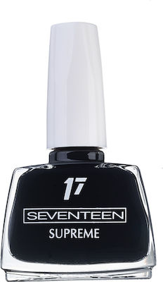 Seventeen Supreme Gloss Βερνίκι Νυχιών Μαύρο 33 12ml