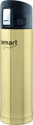 Lamart Flask Branche Μπουκάλι Θερμός SS Vacuum σε Χρυσό χρώμα 0.42lt