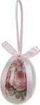 Inart Easter Egg Plastic Easter Egg Plastic 4x6pcs Set of 4pcs in Pink color 1-70-344-0031