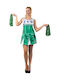 Carnival Costume Cheerleader Green