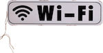 Inart Pancartă "WiFi" 3-70-773-0096