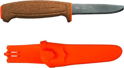 Morakniv Floating Serrated Knife Brown with Blade made of Stainless Steel in Sheath