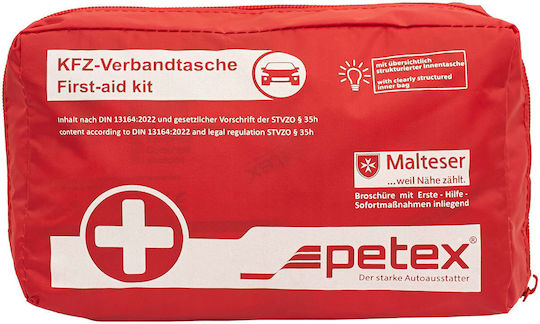 Petex Car First Aid Kit Bag with Equipment