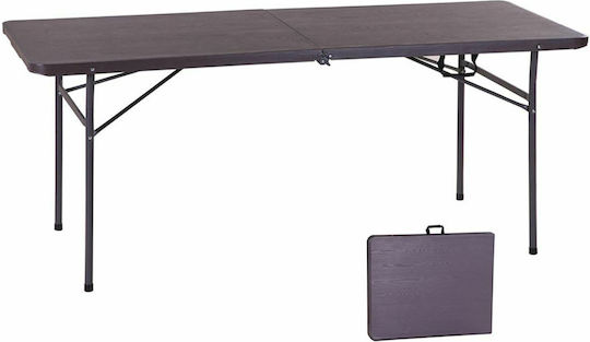 Masă Catering Blow Pliabil 180x74x74buc Maro