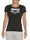 Arena Essential SS Big Logo Damen Sportlich T-shirt Schwarz