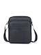 Leder Herrentasche Schulter / Crossbody Schwarz