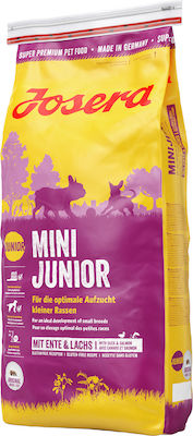 Josera Mini Junior 0.9kg Dry Food Gluten Free for Puppies of Small Breeds with Duck, Potatoes and Rice