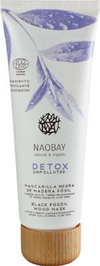 Naobay Natural & Organic Detox Black Fossil Wood Face & Eye Mask 75ml