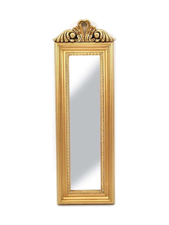 Fylliana Wall Mirror with Gold Plastic Frame 53x17cm 1pcs