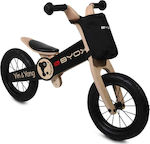 Byox Παιδικό Ποδήλατο Ισορροπίας Yin&Yang Ξύλινο Μαύρο
