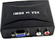 HDMI Female to RCA VGA Female Converter 1Piece 18162