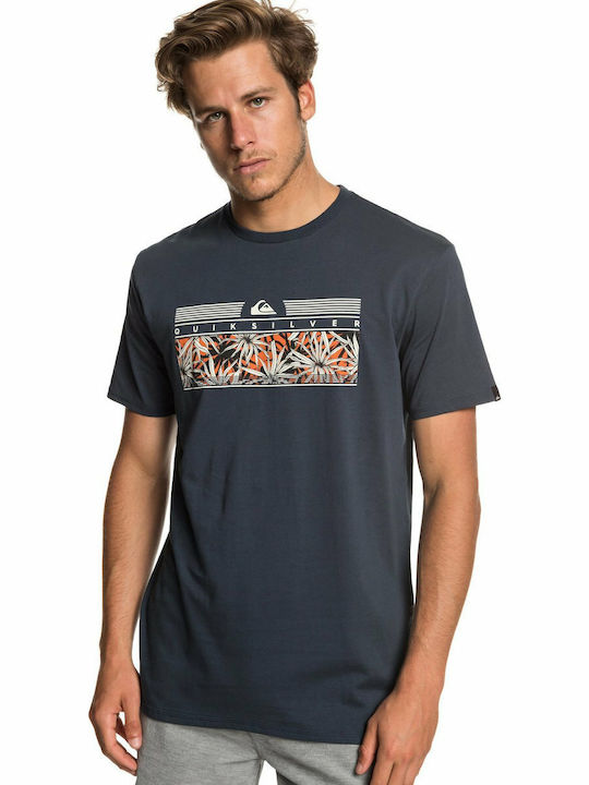 Quiksilver The Jungle T-shirt Bărbătesc cu Mânecă Scurtă Albastru marin