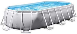 Intex Prism Oval Mit Metallic-Rahmen Graue Intex Prism Oval Mit Metallic-Rahmen Graue