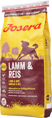 Josera Lamb & Rice 0.9kg Hrană Uscată pentru Câini Adulți de Rase Medii și Mari cu Miel și Orez