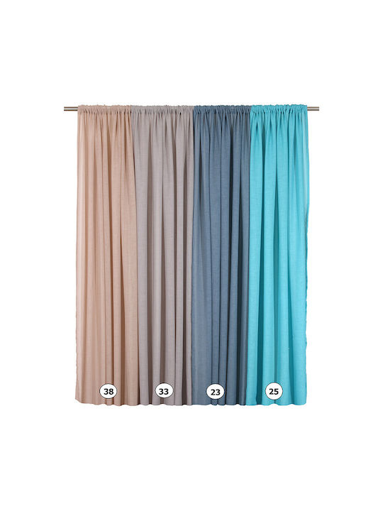 Anna Riska Curtain with Pencil Pleat Des 103 Light Beige 140x270cm