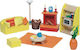 Goki Furniture for Flexible Puppets Living Room Set Έπιπλα για Κουκλόσπιτο