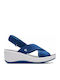 Clarks Step Cali Cove Damenplattformen Blau