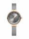 Bering Time Solar Дамски Часовник с Сив Метална Гривна