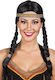 Carnival Wig with Braids Brunette