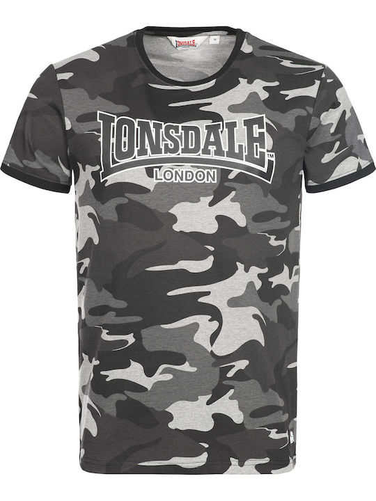 Lonsdale Cobbett Herren Sport T-Shirt Kurzarm Gray
