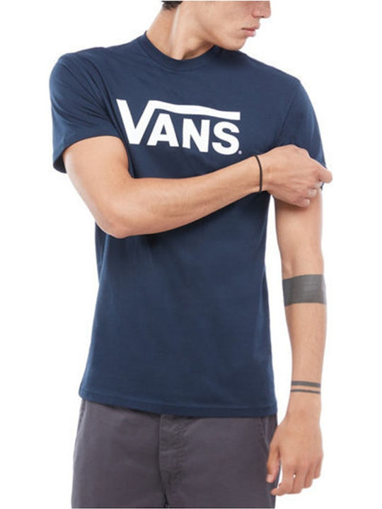 Vans Classic Ανδρικό T-shirt Navy Μπλε με Λογότυπο