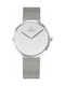 Obaku Papir Lille Watch with Silver Metal Bracelet