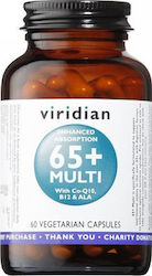 Viridian 65+ Multi Πολυβιταμίνη κατάλληλη για ενήλικες 50+ 60 κάψουλες Viridian 65+ Multi Πολυβιταμίνη κατάλληλη για ενήλικες 50+ 60 κάψουλες