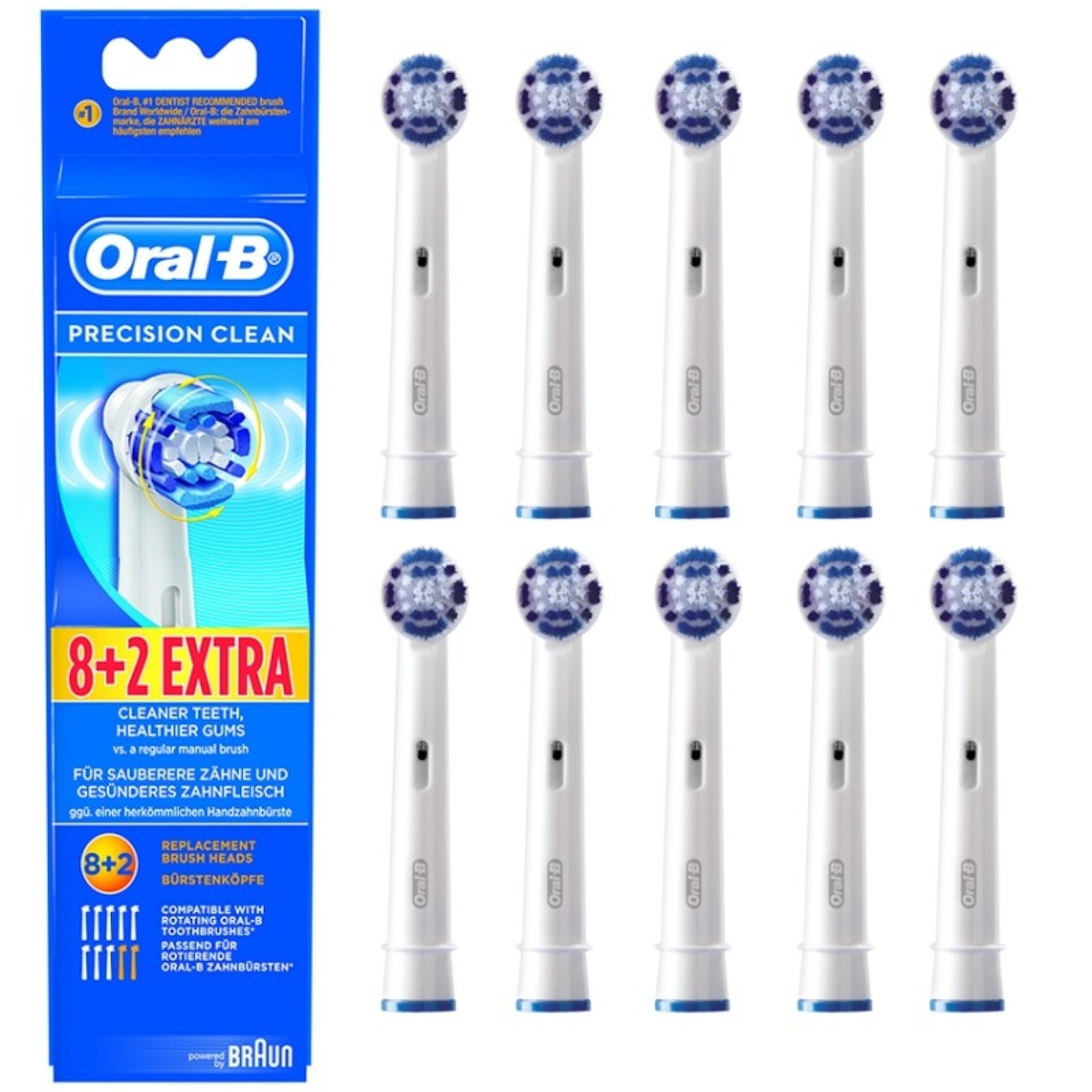 Oral-B Precision Clean 8+2 Δώρο 10τμχ | Skroutz.gr