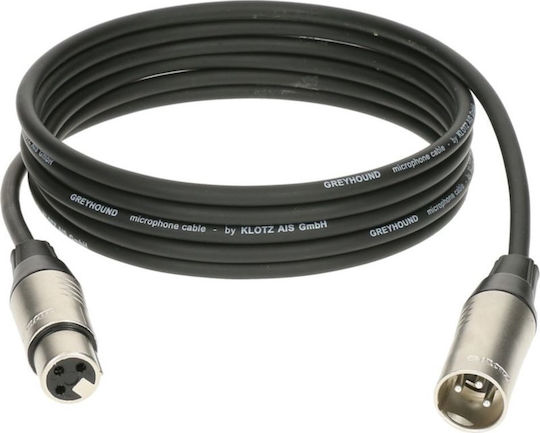 Klotz XLR male to XLR female 1m Cable (GRG1FM01.0)