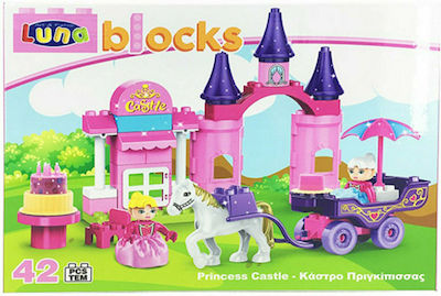 Luna Τουβλάκια Princess Castle Number για 3+ Ετών 42τμχ