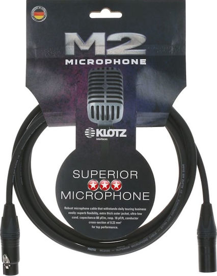 Klotz Klotz XLR Cables Male to Female Black 15m