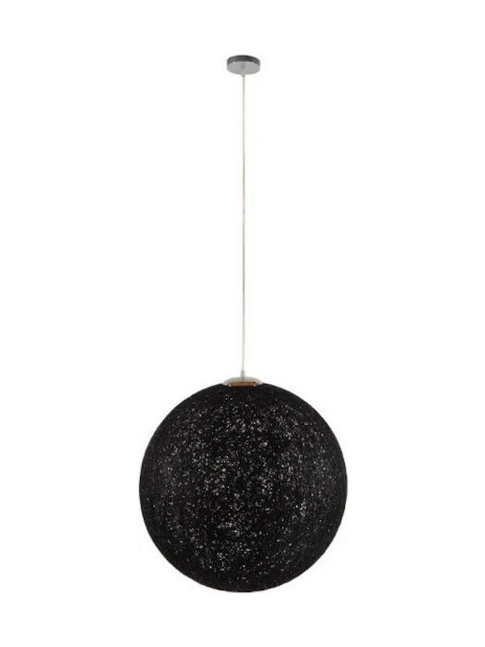 GloboStar Terell Pendant Light Suspension Ball for Socket E27 Black