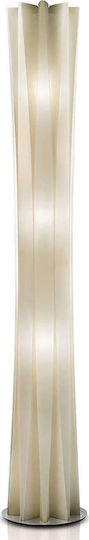 Slamp Bach XXL Флоресцентна Лампа Височина 184xДължина 31.5см с Цокъл за Крушка E27 Златист