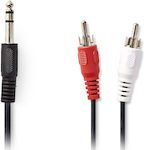 Nedis 3.5mm male - RCA male Cable Black 2m (CAGP23300BK20)