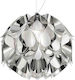 Slamp Flora M Suspension Hängelampe LED Federung für Fassung E27 Silber FLOSM00SLV01T00000EU