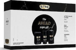 STR8 The Ahead Triple Gift Set Skin Care Set with After Shave & Body Cleanser