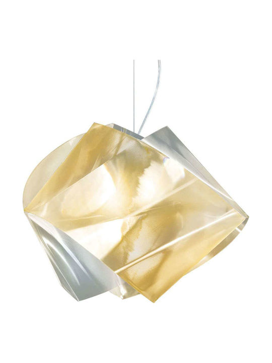 Slamp Gemmy Prisma Suspension Hängelampe Federung für Fassung E27 Gold GEMSM00PRG01T00000EU