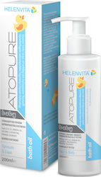 Helenvita Atopure Baby Bath Oil for Atopic Prone Skin 200ml with Pump