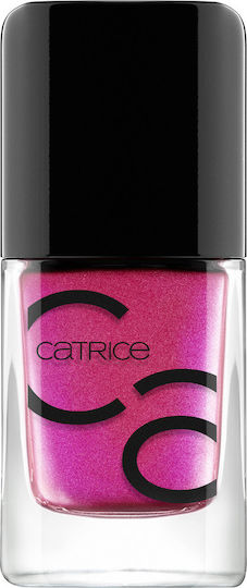 Catrice Cosmetics ICONails Gel Lacquer Glazed / Pearl Βερνίκι Νυχιών Μακράς Διαρκείας Φούξια 10.5ml