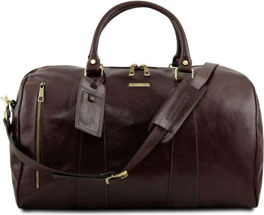 Tuscany Leather Reisetasche Zurück Coffee aus Leder L51xB27.5xH28cm