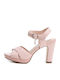 Xti Platform Suede Women's Sandals Pink