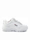 Low Strada Γυναικεία Chunky Sneakers Λευκά
