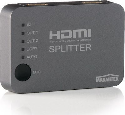 Marmitek Split 312 UHD 3D 1 είσοδος/2 έξοδοι HDMI Splitter 8255