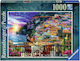 Puzzle Cină în Positano Italia 2D 1000 Piese