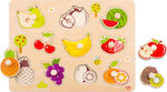 Ξύλινο Παιδικό Puzzle Σφηνώματα Fruits 10pcs για 1+ Ετών Tooky Toys