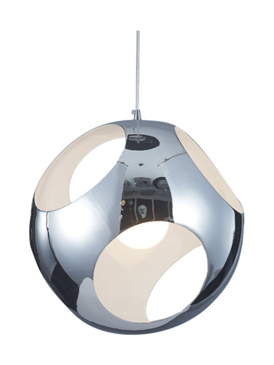 Keskor Pendant Light Silver with Socket E27 22.5x40cm