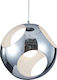 Keskor Pendant Light Silver with Socket E27 22.5x40cm