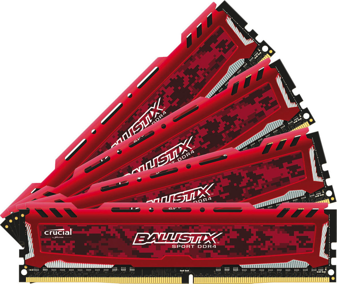 Crucial Ballistix Sport LT Red 64GB DDR4-3000MHz (BLS4K16G4D30AESE)